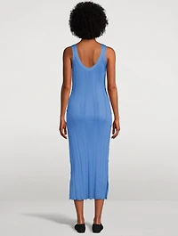 Ellis Column Rib-Knit Midi Dress