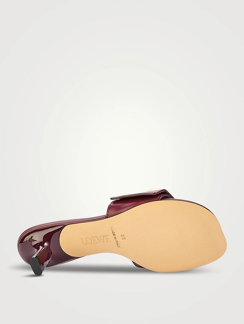 Pebble Leather Mules