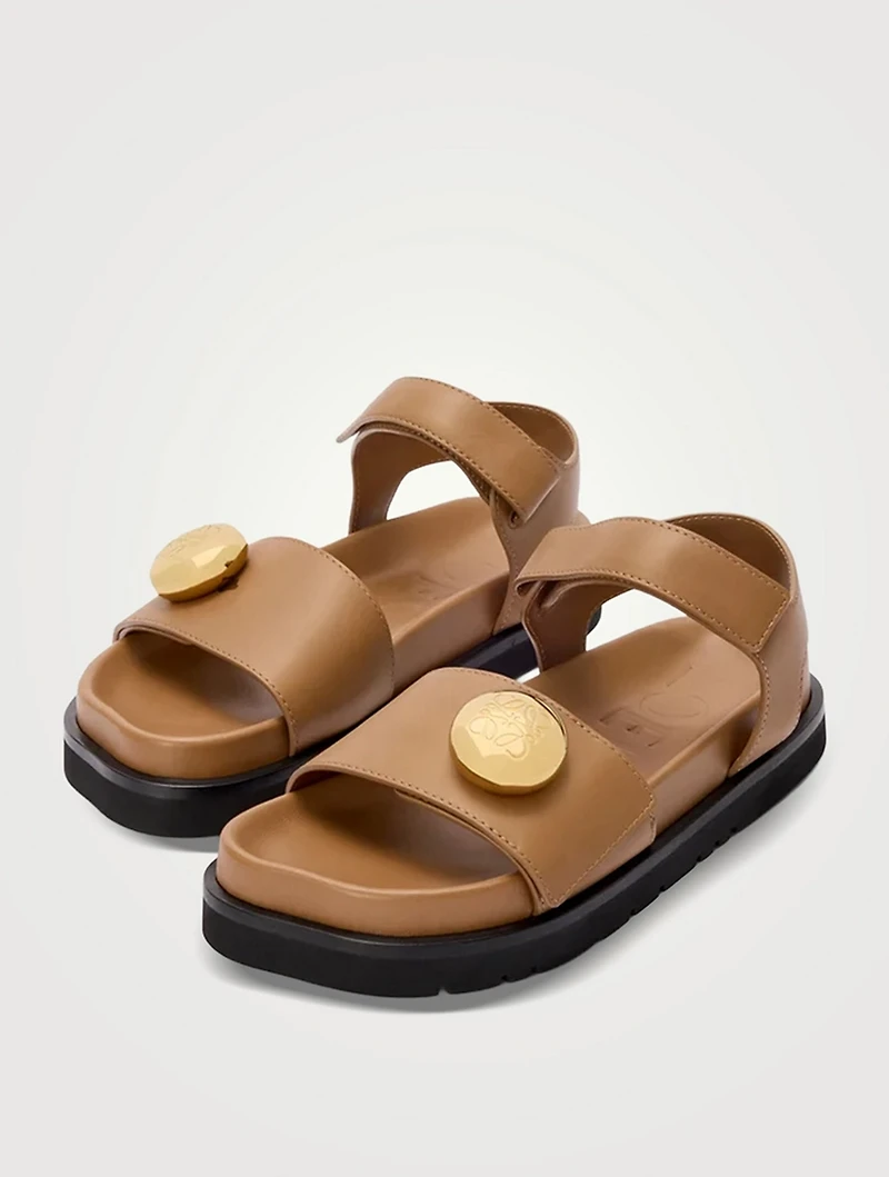 Pebble Leather Sport Sandals