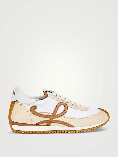 Flow Runner 2.0 Nylon And Suede Sneakers