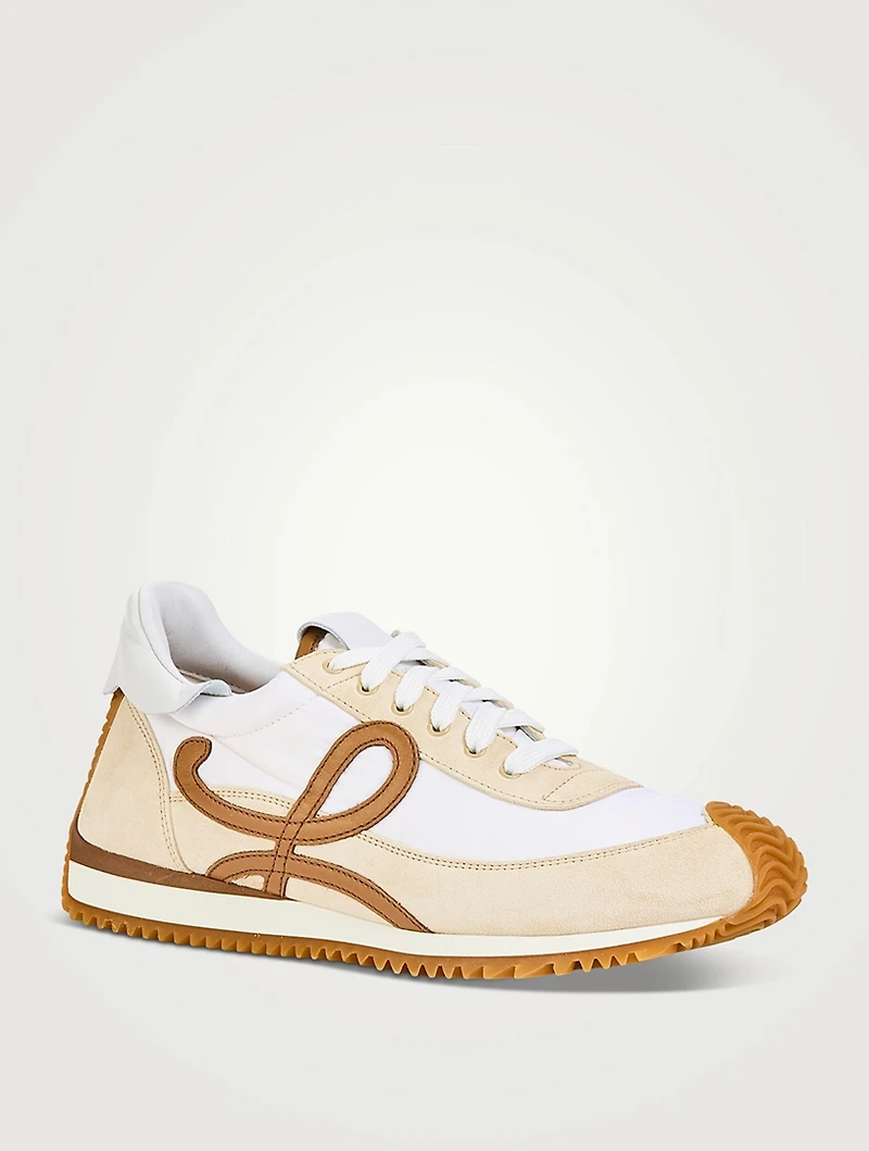Flow Runner 2.0 Nylon And Suede Sneakers