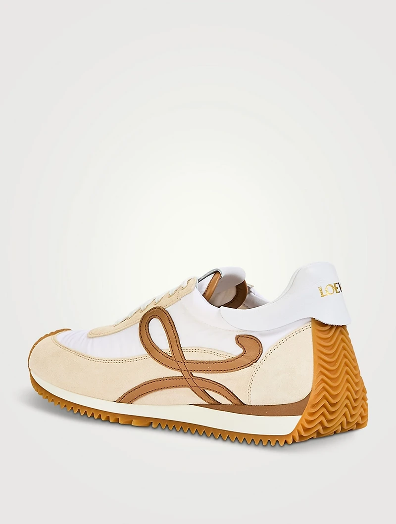 Flow Runner 2.0 Nylon And Suede Sneakers