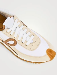Flow Runner 2.0 Nylon And Suede Sneakers