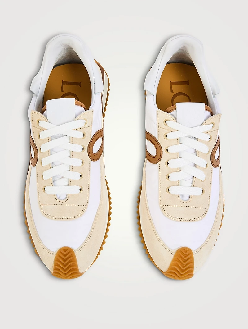 Flow Runner 2.0 Nylon And Suede Sneakers