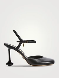 Toy Leather Ankle-Strap Pumps