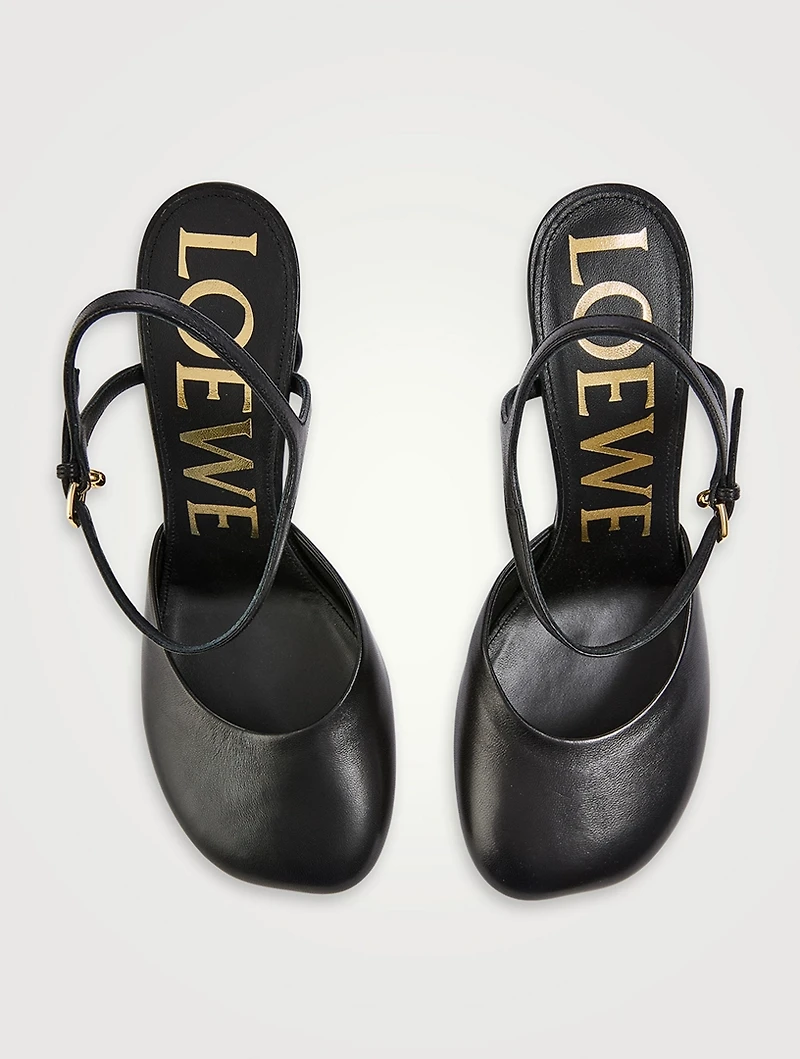 Toy Leather Ankle-Strap Pumps