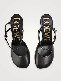 Toy Leather Ankle-Strap Pumps