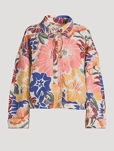 Soleil Beach Jacket Floral Print
