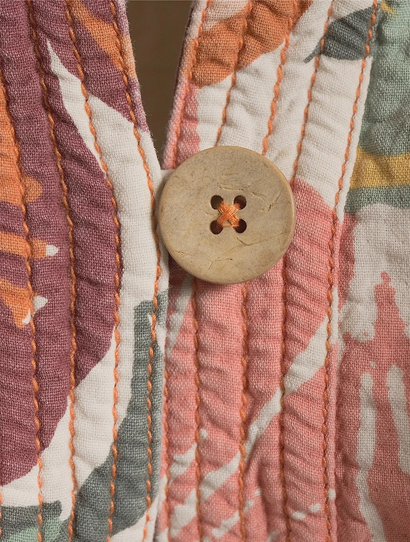 Soleil Beach Jacket Floral Print