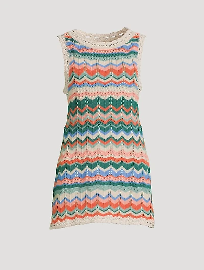 Sandy Mae Crochet Mini Dress