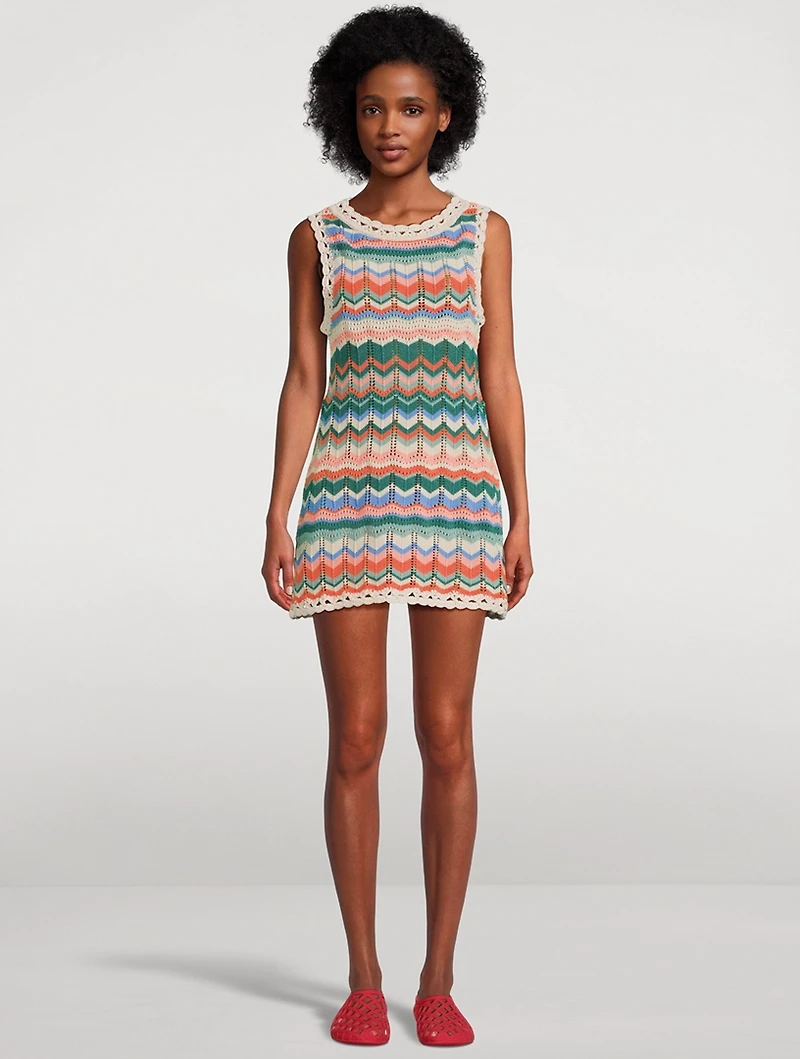 Sandy Mae Crochet Mini Dress