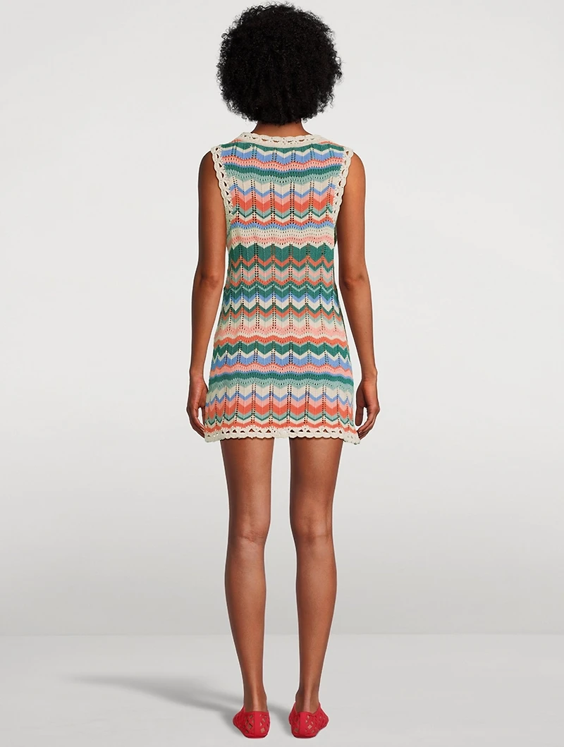 Sandy Mae Crochet Mini Dress
