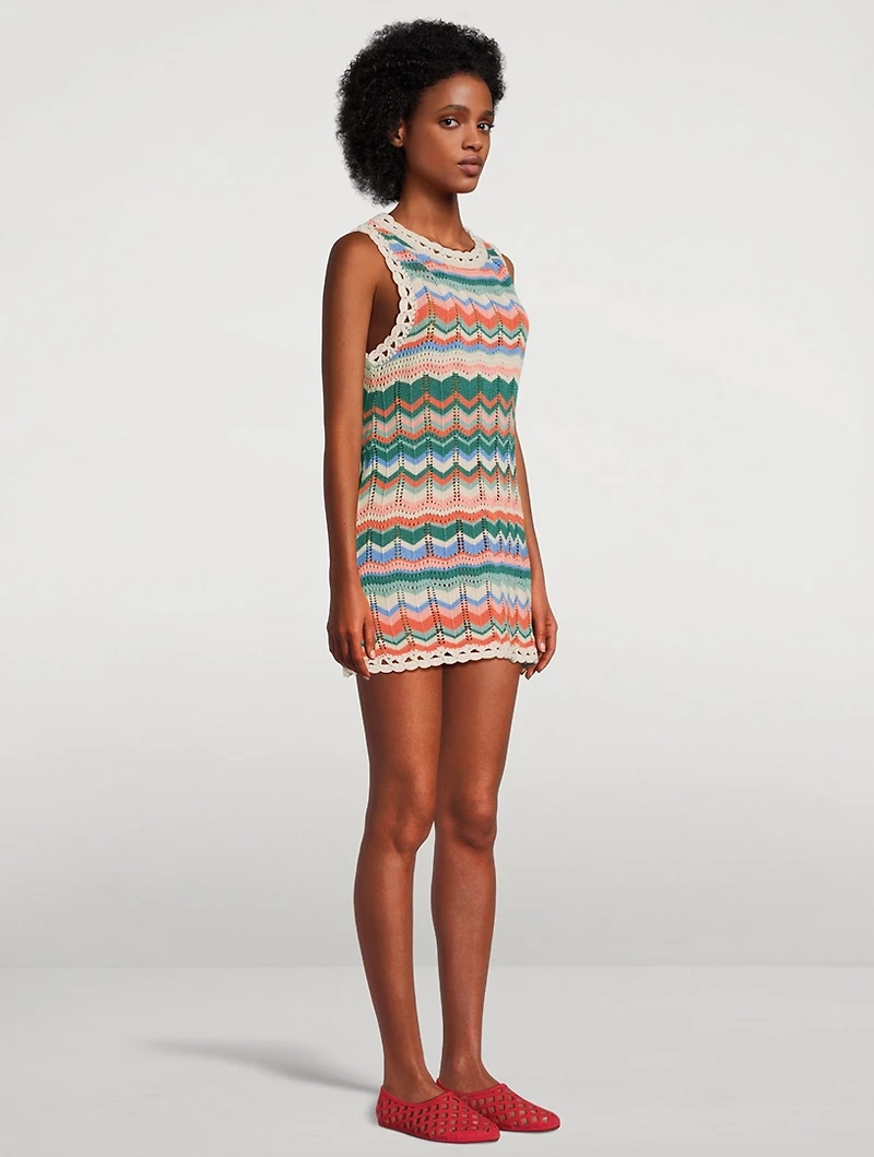 Sandy Mae Crochet Mini Dress