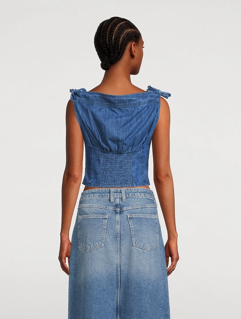 Louie Denim Top