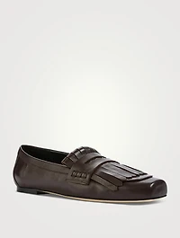 Belen Fringe Leather Penny Loafers