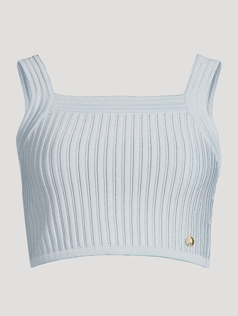 Textured Knit Crop Top