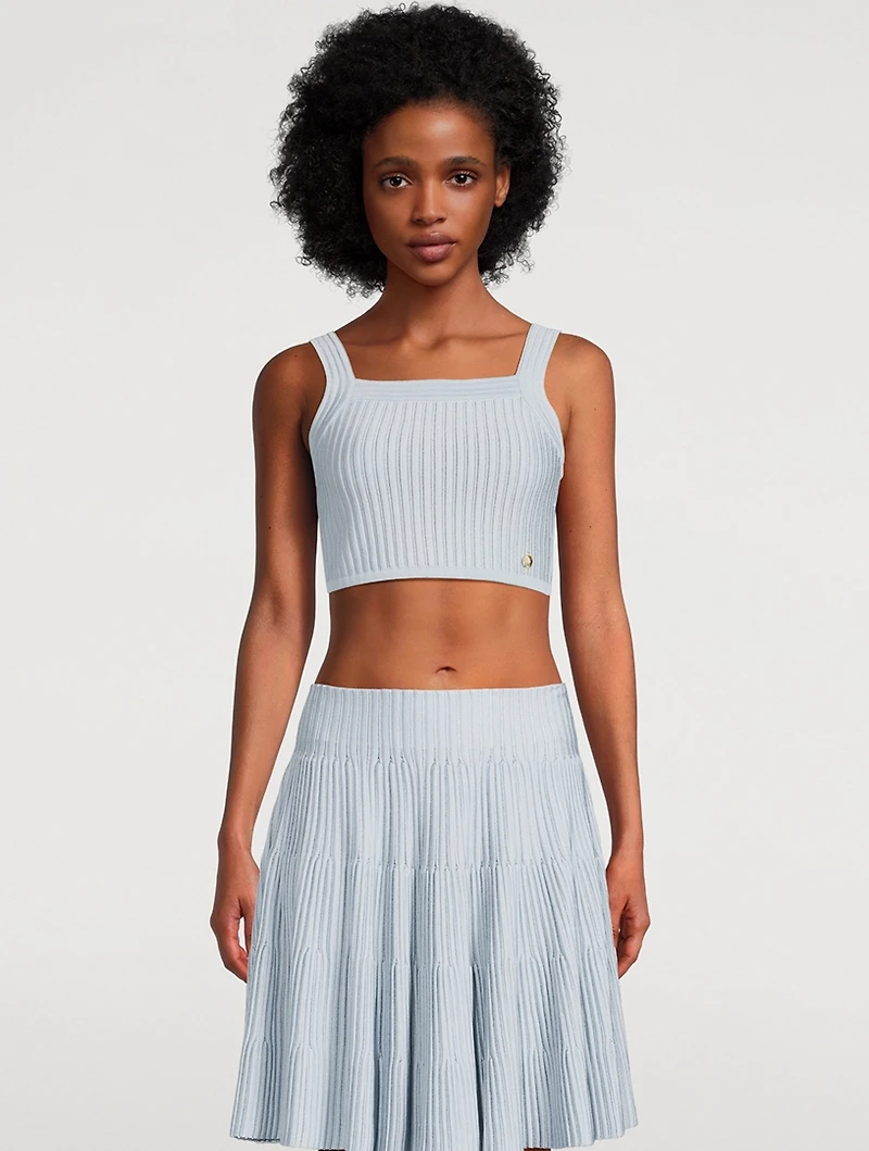 Textured Knit Crop Top