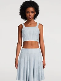 Textured Knit Crop Top