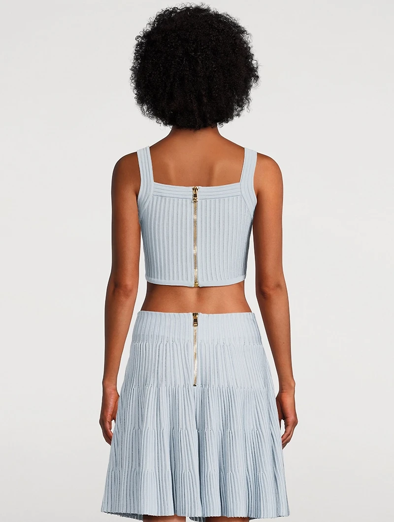 Textured Knit Crop Top