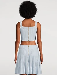 Textured Knit Crop Top