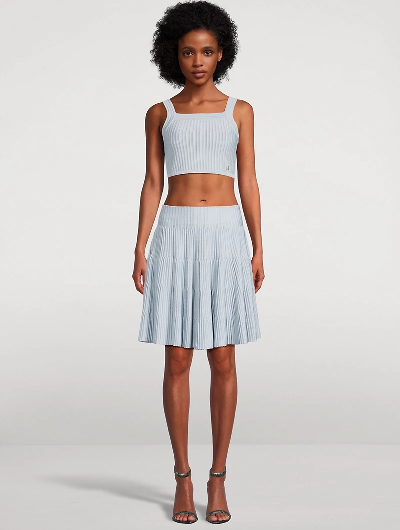 Textured Knit Crop Top
