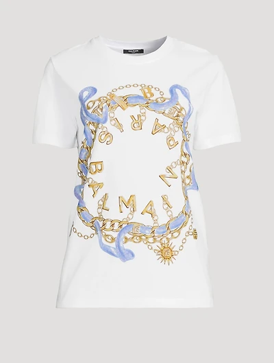 T-Shirt Balmain Chain Print