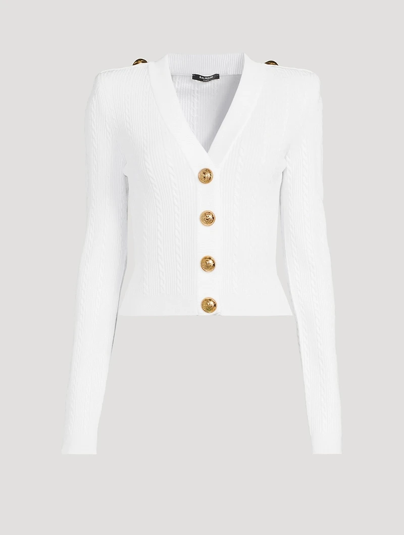 Cable-Knit Cardigan