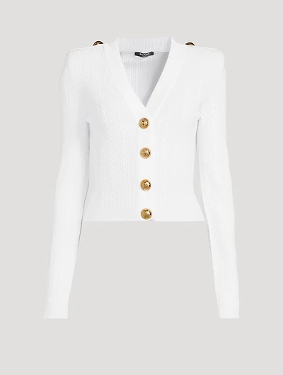 Cable-Knit Cardigan