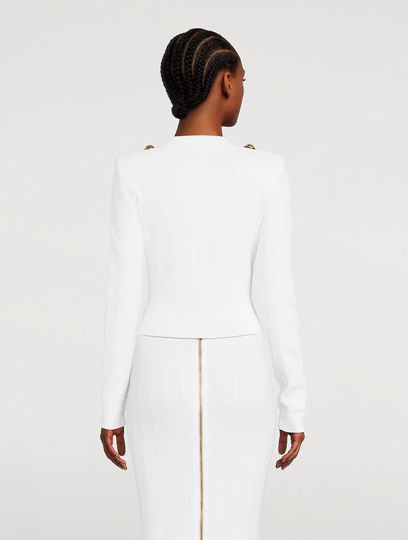 Cable-Knit Cardigan