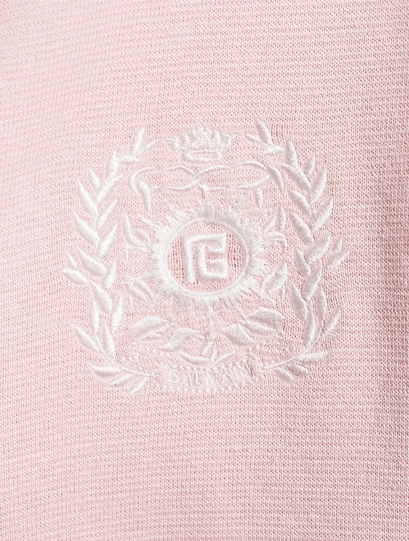 Balmain Emblème-Embroidered Cardigan