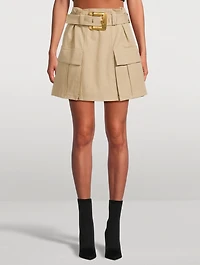 Belted Cargo Skirt