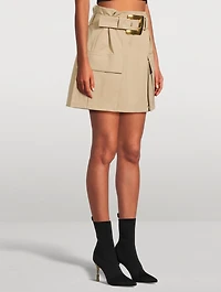 Belted Cargo Skirt