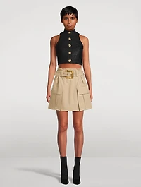 Belted Cargo Skirt
