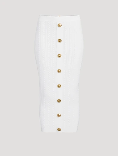 Cable-Knit Pencil Skirt