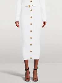 Cable-Knit Pencil Skirt