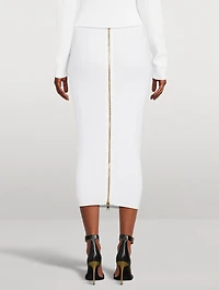 Cable-Knit Pencil Skirt