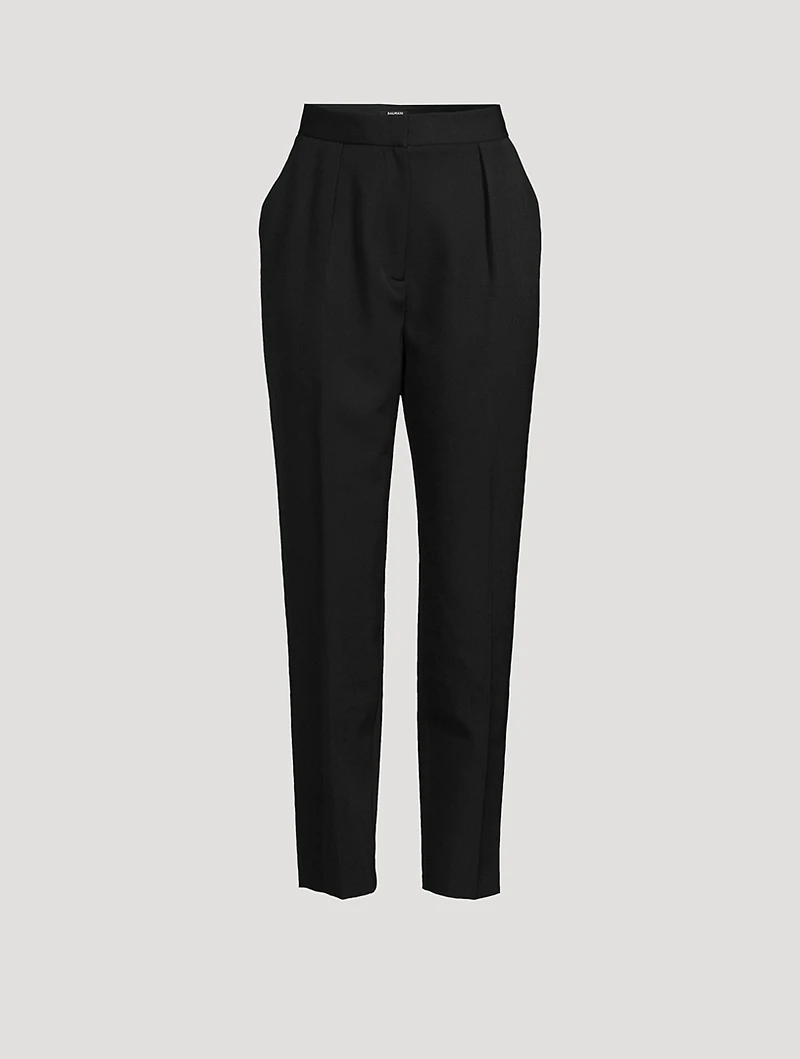 Grain de Poudre Wool Trousers
