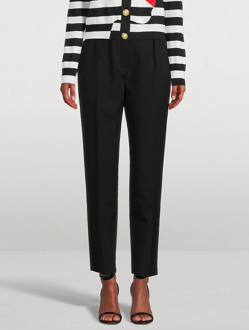 Grain de Poudre Wool Trousers