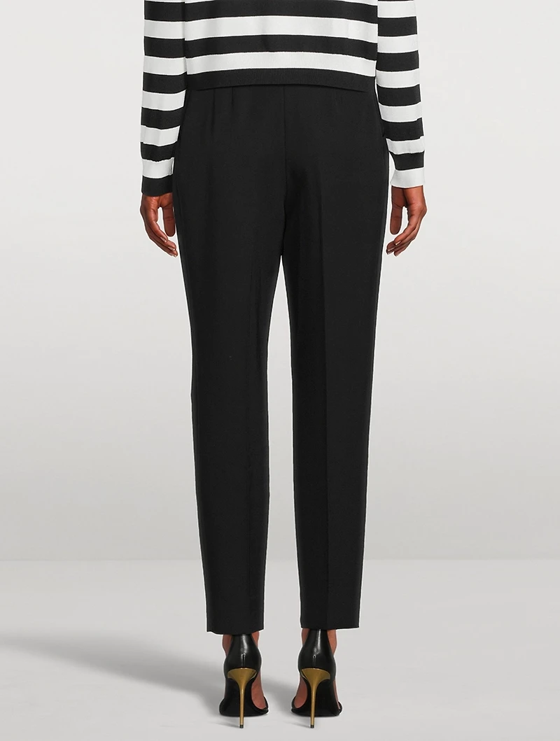 Grain de Poudre Wool Trousers