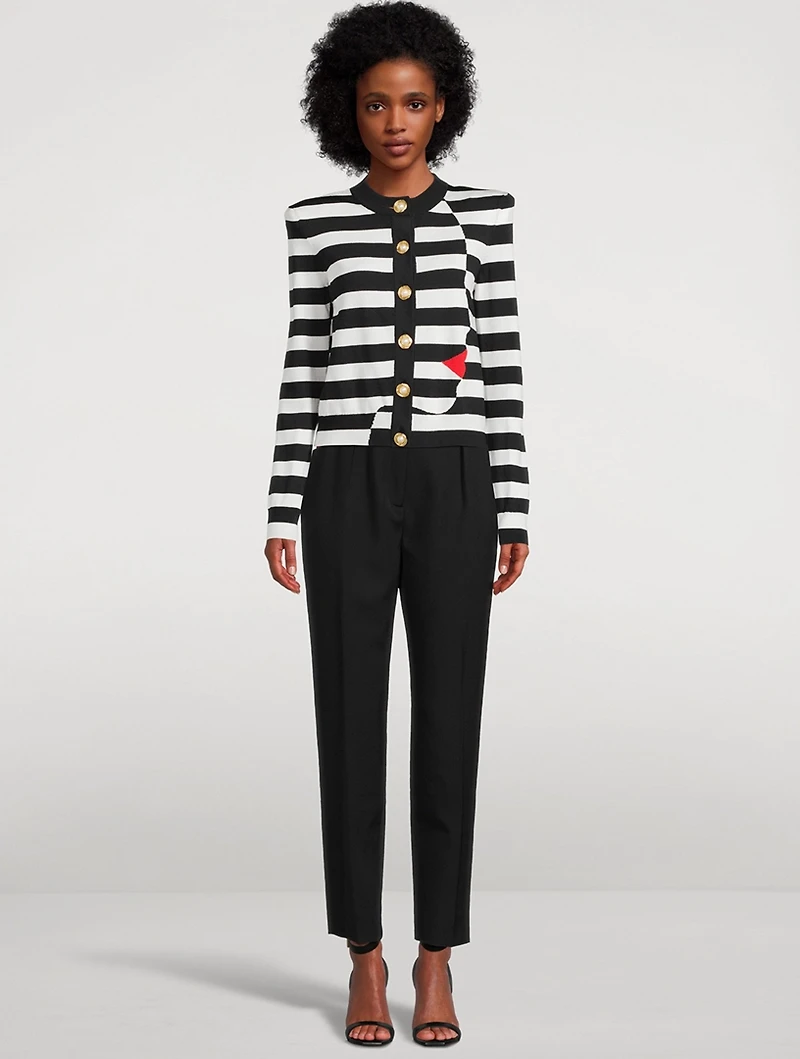 Grain de Poudre Wool Trousers