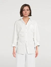 Sabine Cinched Poplin Shirt
