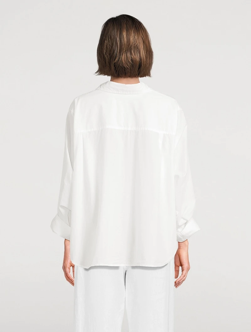 Sabine Cinched Poplin Shirt