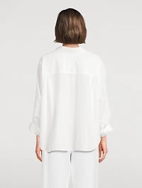 Sabine Cinched Poplin Shirt