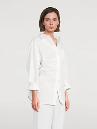 Sabine Cinched Poplin Shirt