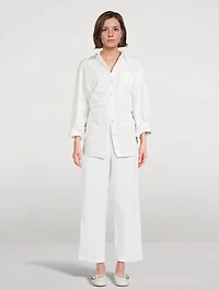 Sabine Cinched Poplin Shirt