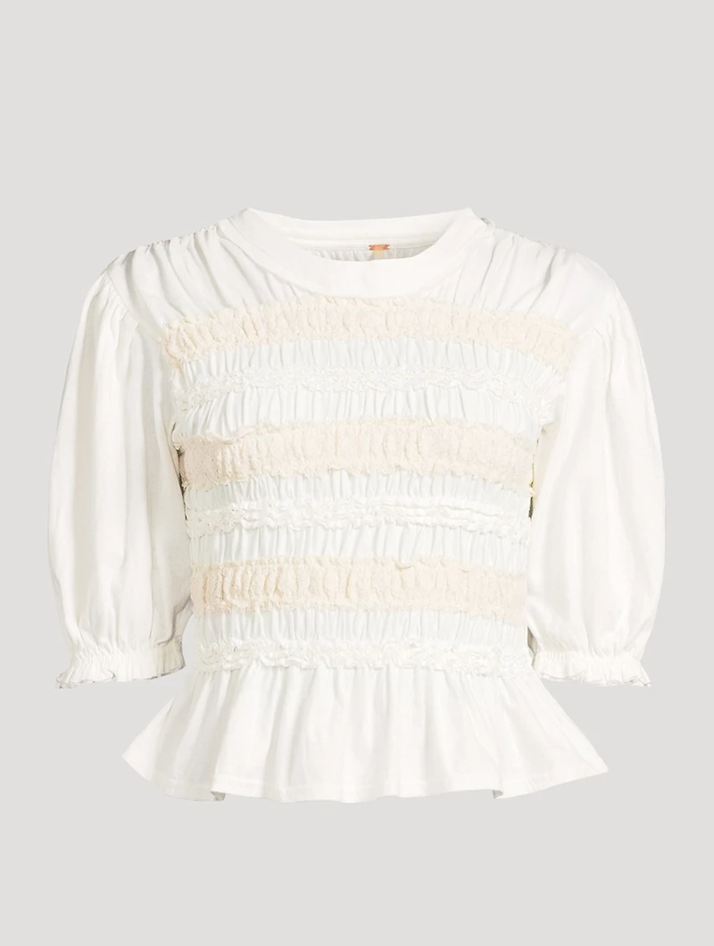 Maxey Smocked T-Shirt