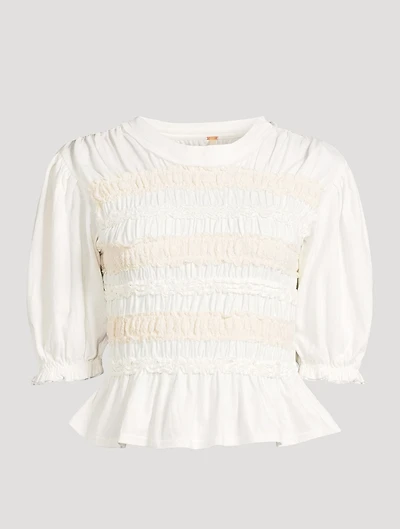 Maxey Smocked T-Shirt