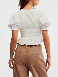 Maxey Smocked T-Shirt