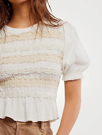Maxey Smocked T-Shirt