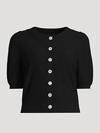 Isla Short-Sleeve Cardigan